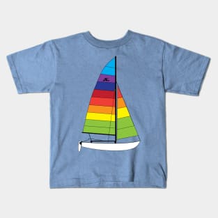 Hobie 16 Catamaran Sailboat Kids T-Shirt